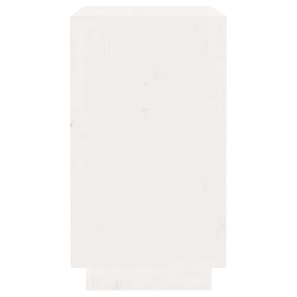 Portabottiglie Bianco 55,5x34x61 cm in Legno Massello di Pino