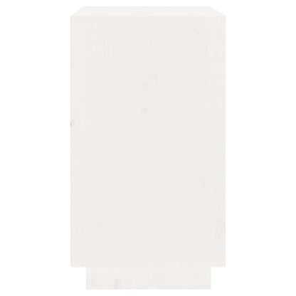 Portabottiglie Bianco 55,5x34x61 cm in Legno Massello di Pino