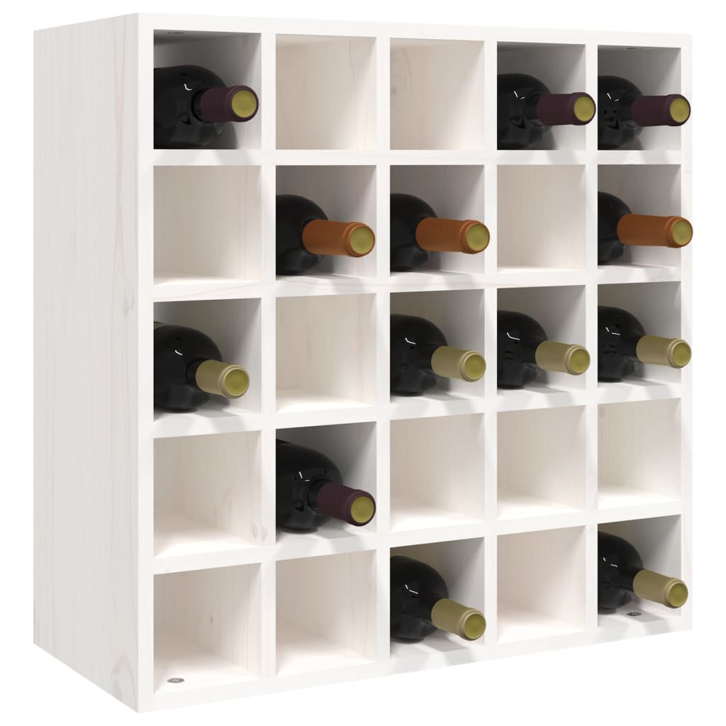 Mobiletto per vino bianco 56x25x56 cm in legno massello di pino | homemem39