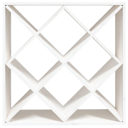 Portabottiglie Bianco 62x25x62 cm in Legno Massello di Pino - homemem39