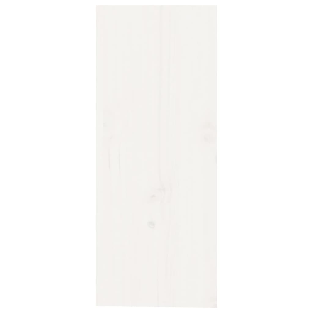 Portabottiglie Bianco 62x25x62 cm in Legno Massello di Pino