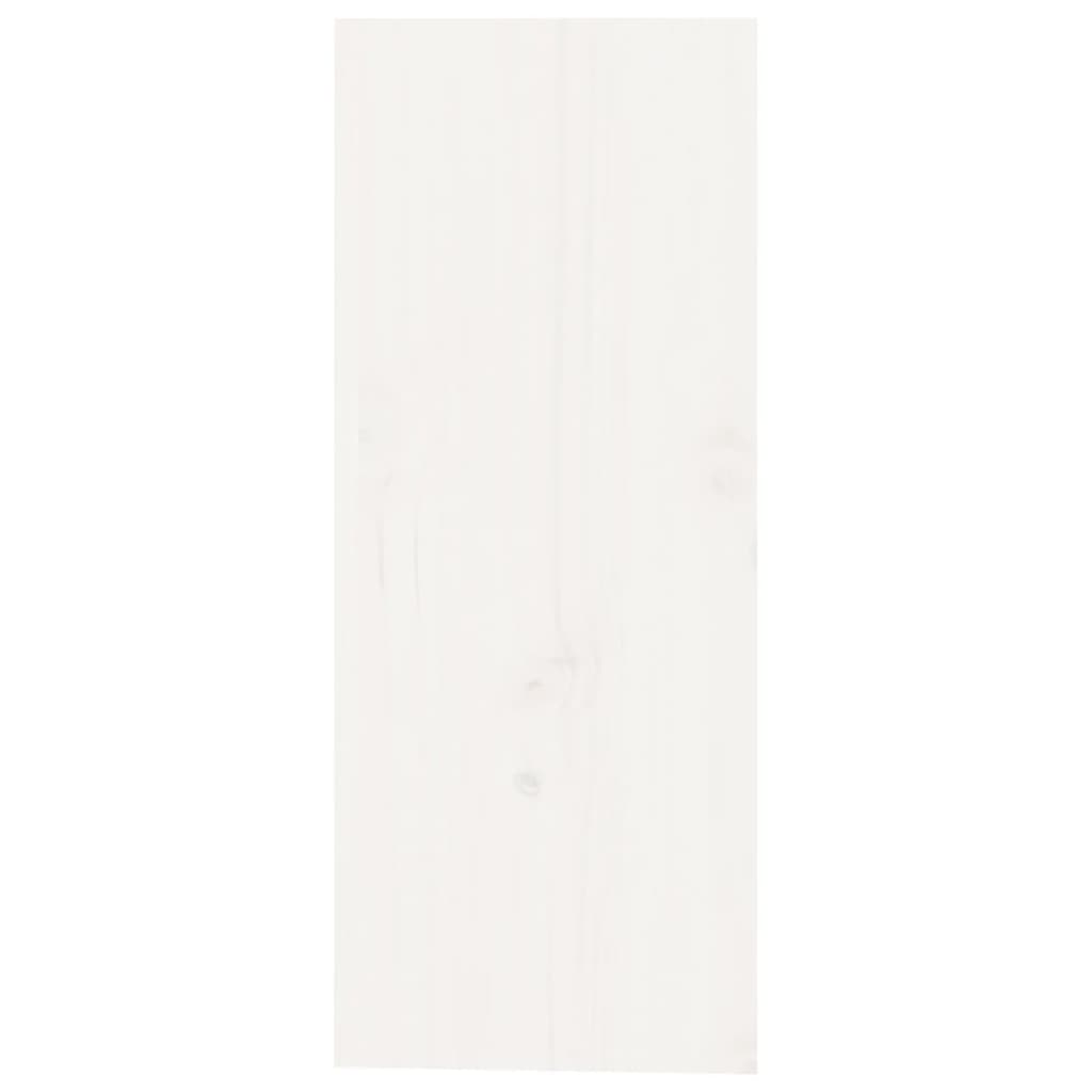 Portabottiglie Bianco 62x25x62 cm in Legno Massello di Pino - homemem39