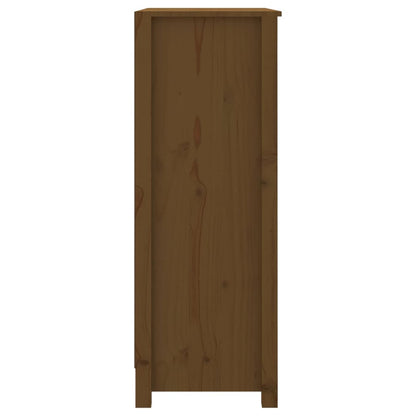 Libreria Marrone ambra 80x35x97 cm in Legno Massello di Pino