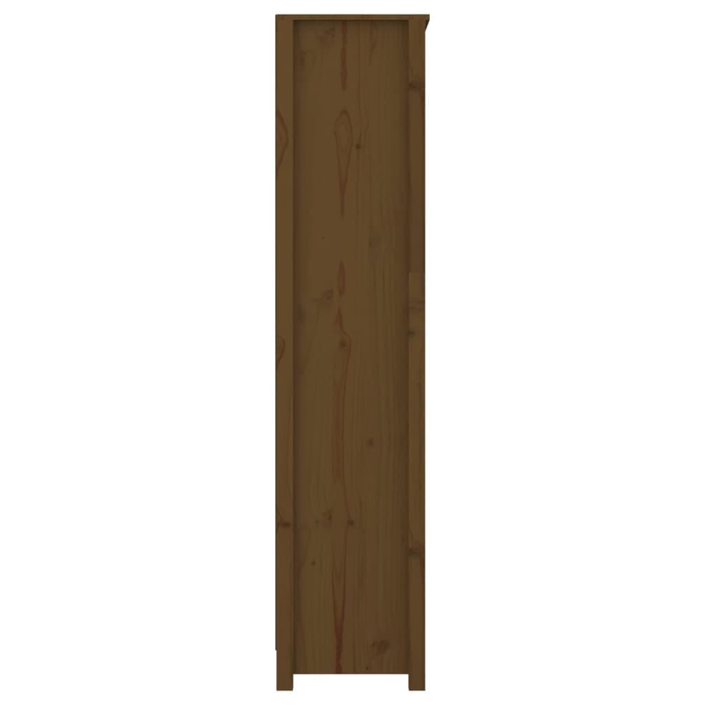 Libreria Marrone ambra 80x35x154 cm in Legno Massello di Pino | homemem39