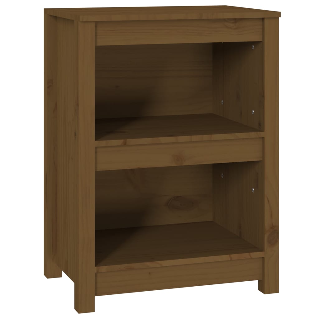 Libreria Marrone ambra 50x35x68 cm in Legno Massello di Pino