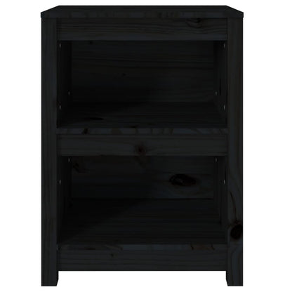 Libreria Nera 50x35x68 cm in Legno Massello di Pino | homemem39