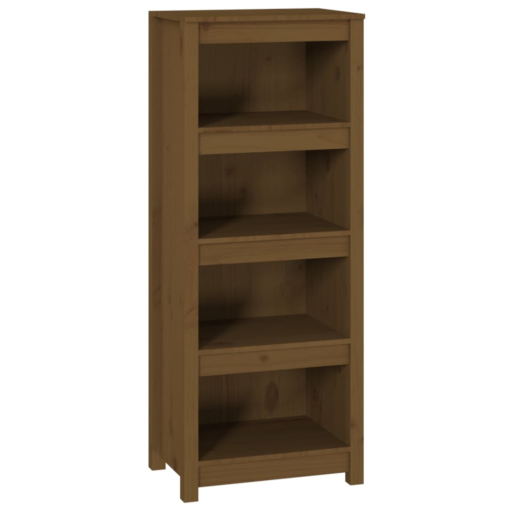 Libreria Marrone Ambra 50x35x125,5 cm in Legno Massello di Pino | homemem39