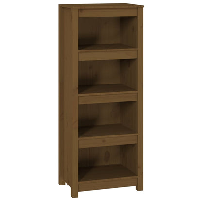 Libreria Marrone Ambra 50x35x125,5 cm in Legno Massello di Pino | homemem39