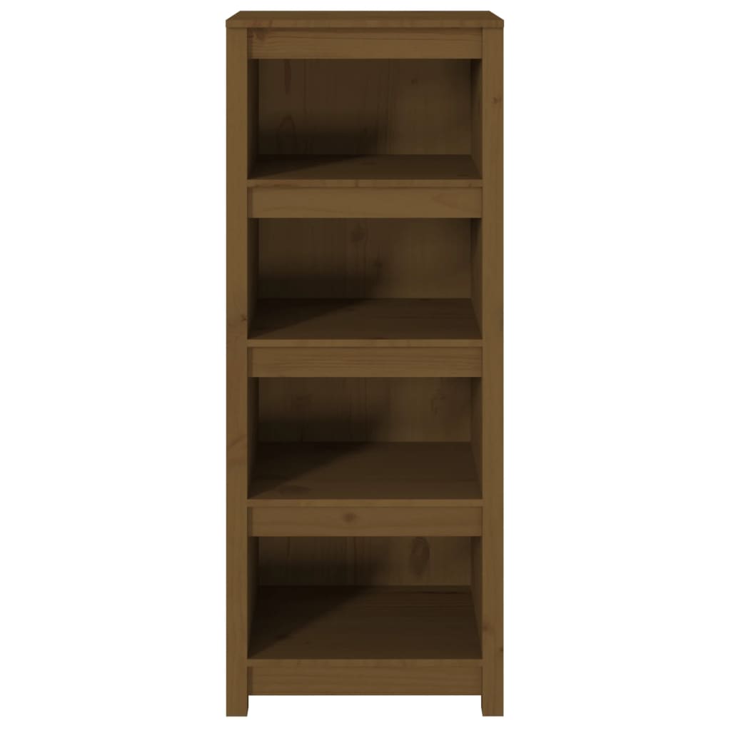 Libreria Marrone Ambra 50x35x125,5 cm in Legno Massello di Pino