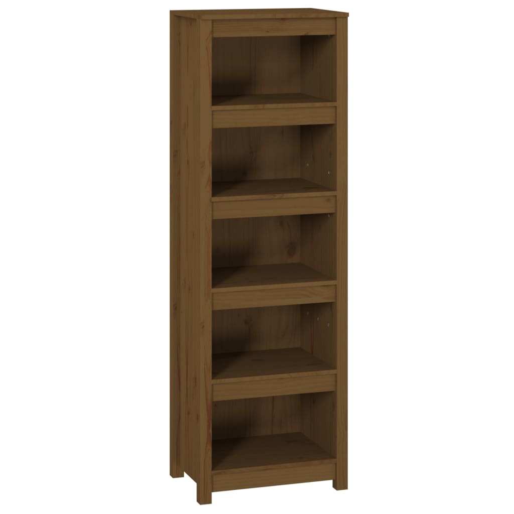 Libreria Marrone Ambra 50x35x154 cm in Legno Massello di Pino | homemem39