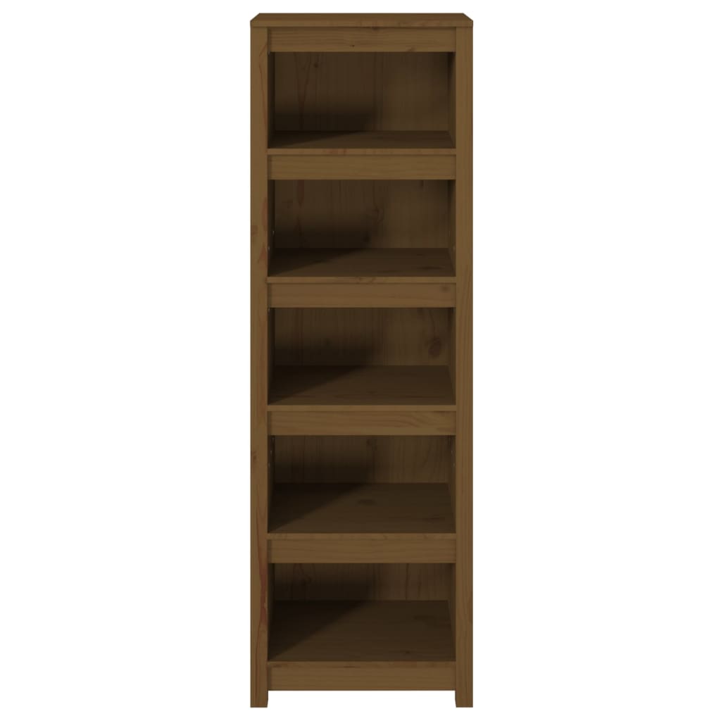 Libreria Marrone Ambra 50x35x154 cm in Legno Massello di Pino | homemem39