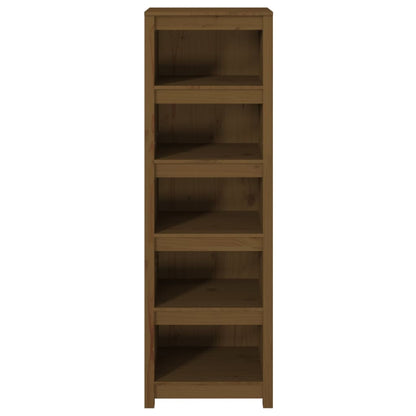 Libreria Marrone Ambra 50x35x154 cm in Legno Massello di Pino | homemem39