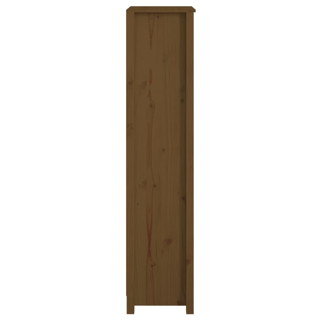 Libreria Marrone Ambra 50x35x154 cm in Legno Massello di Pino | homemem39