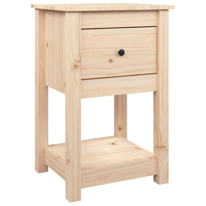 Bedside table 40x35x61.5 cm in solid pine wood