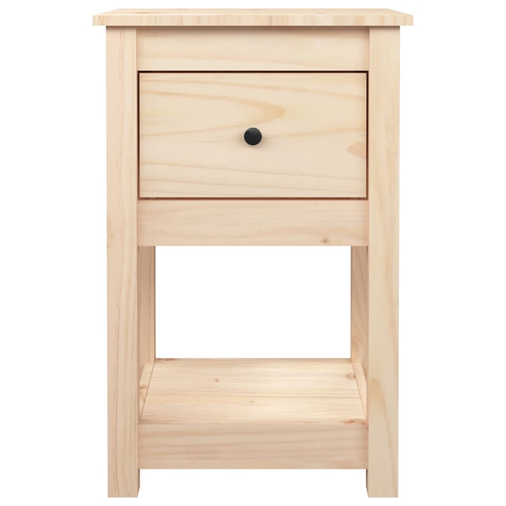 Bedside table 40x35x61.5 cm in solid pine wood