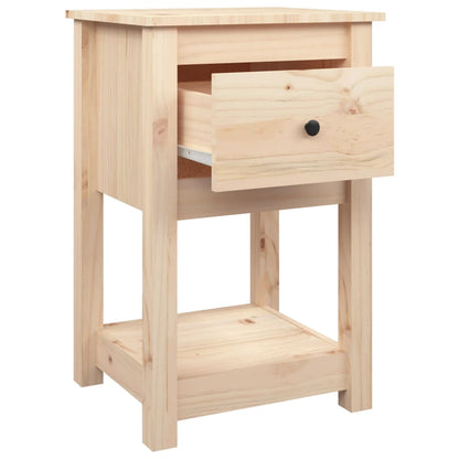 Bedside table 40x35x61.5 cm in solid pine wood