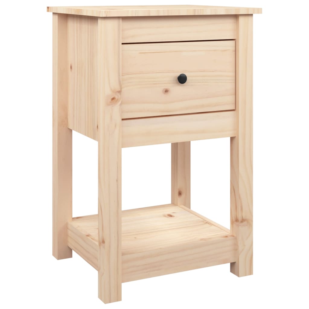 2 pcs bedside tables 40x35x61.5 cm in solid pine wood