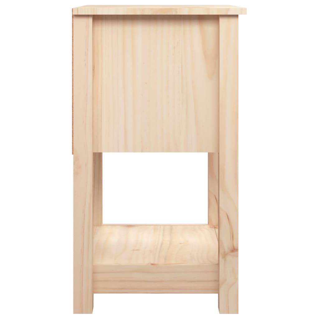 Comodini 2 pz 40x35x61,5 cm in Legno Massello di Pino