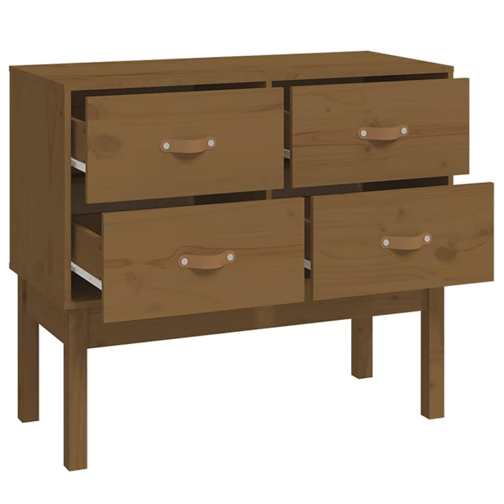 Tavolo Consolle Ambra 90x40x78 cm in Legno Massello di Pino