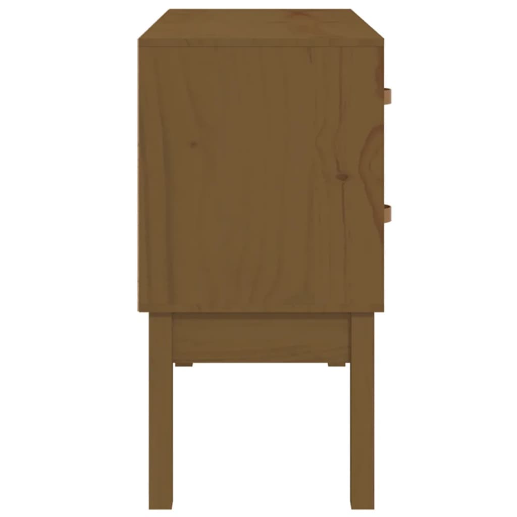 Tavolo Consolle Ambra 90x40x78 cm in Legno Massello di Pino - homemem39