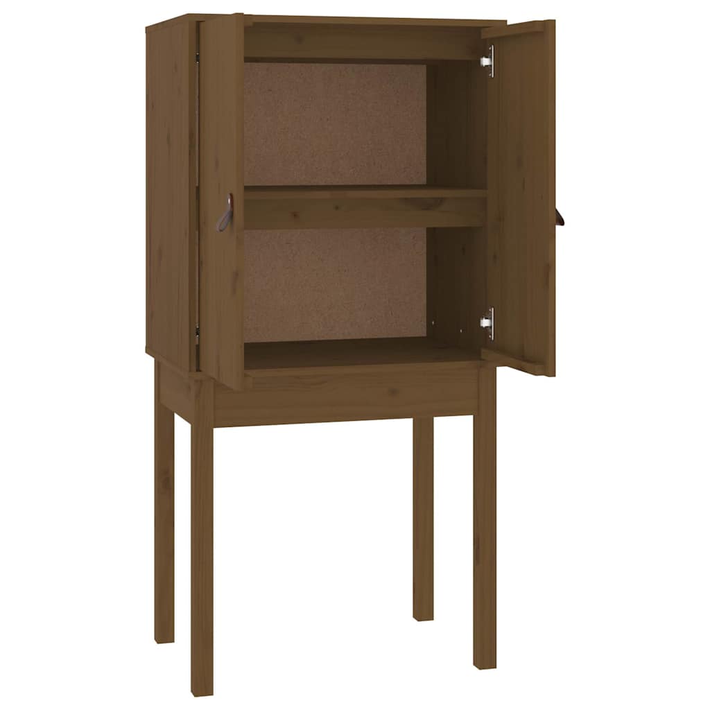 Credenza Marrone Ambra 60x40x120 cm in Legno Massello di Pino