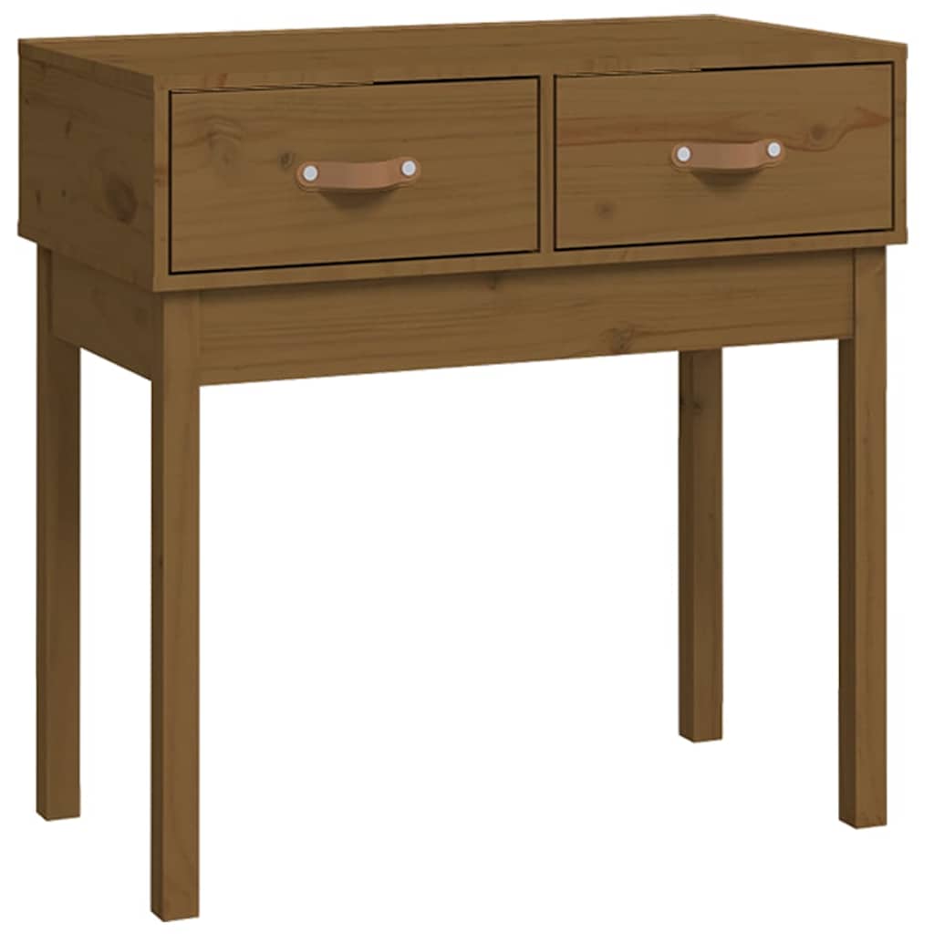 Tavolo Consolle Ambra 76,5x40x75 cm in Legno Massello di Pino
