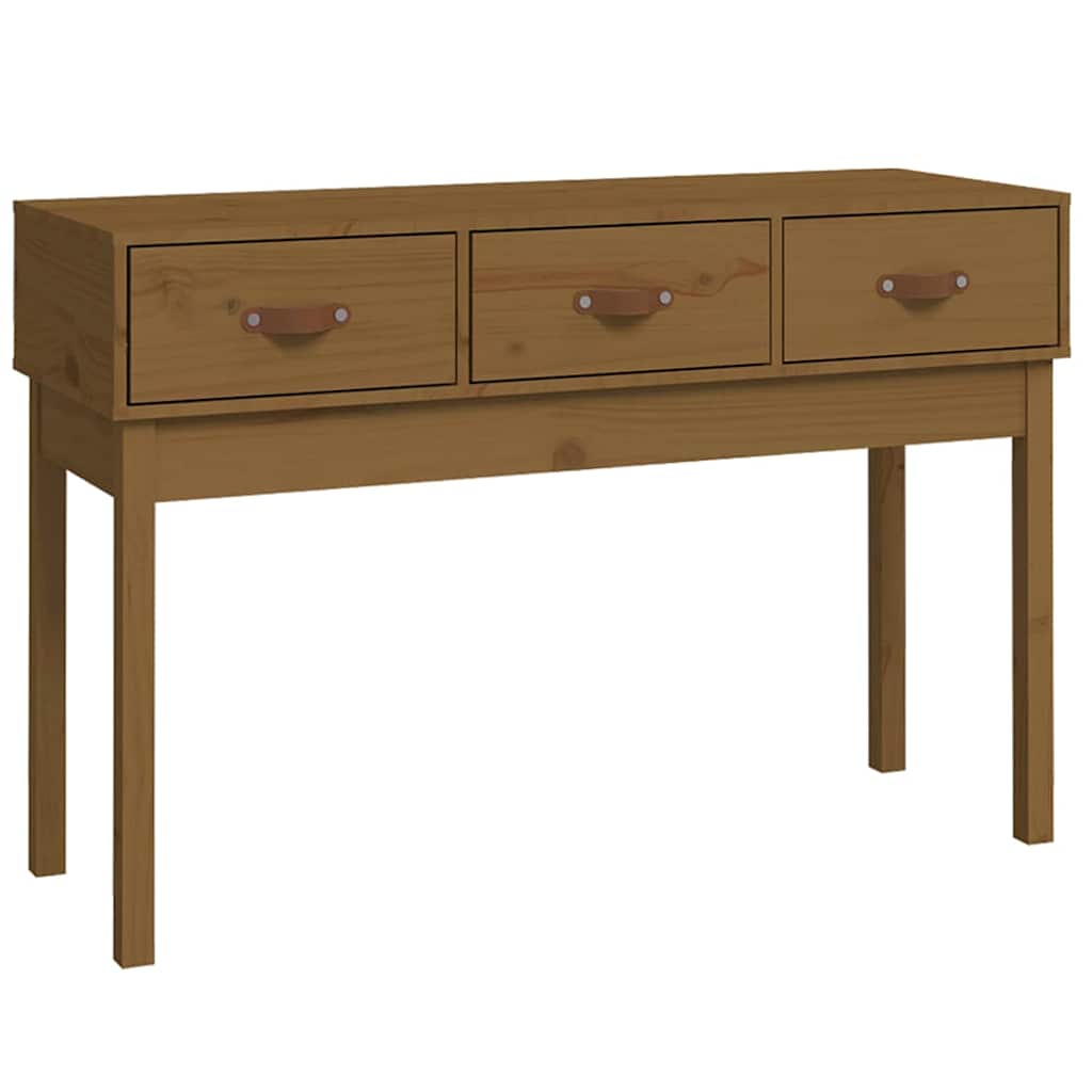 Tavolo Consolle Ambra 114x40x75 cm in Legno Massello di Pino