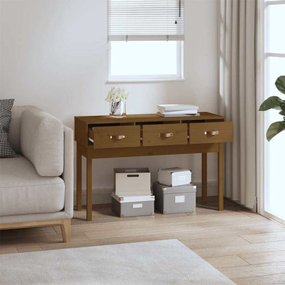 Tavolo Consolle Ambra 114x40x75 cm in Legno Massello di Pino