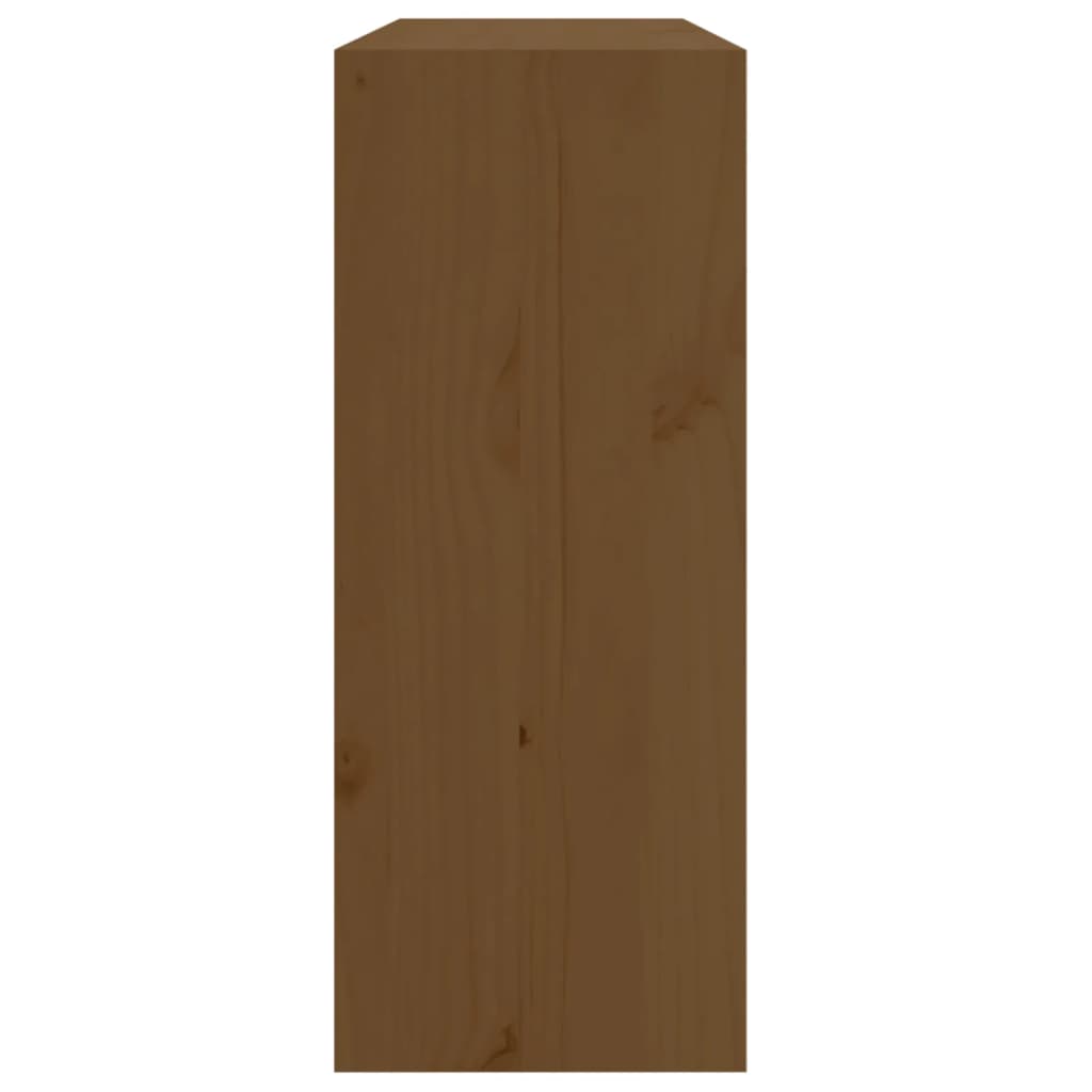 Portavini Marrone Ambra 62x25x62 cm in Legno Massello di Pino - homemem39