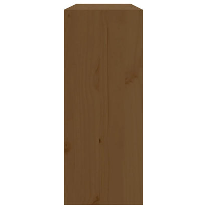Portavini Marrone Ambra 62x25x62 cm in Legno Massello di Pino - homemem39