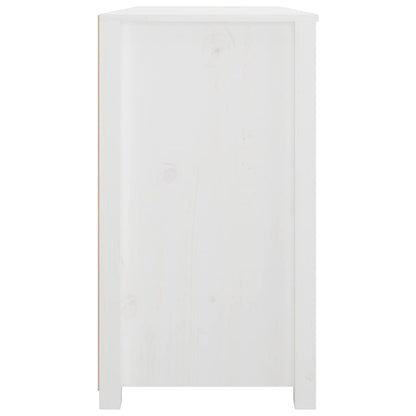 Armadietto Bianco 100x40x72 cm in Legno Massello di Pino
