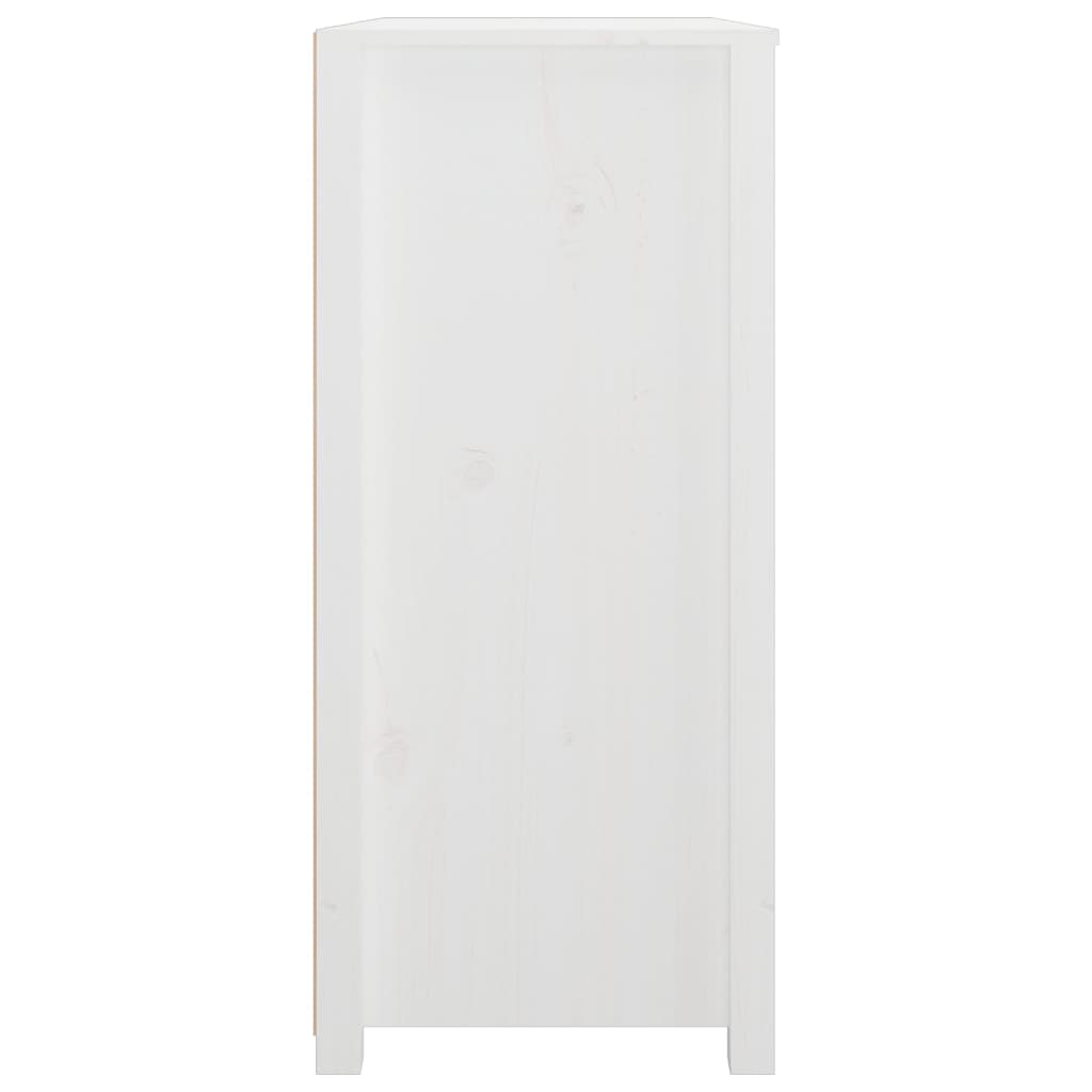White Miele Cabinet 100x40x90 cm in Solid Pine Wood