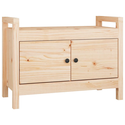 Panca da Ingresso 80x40x60 cm in Legno Massello di Pino | homemem39