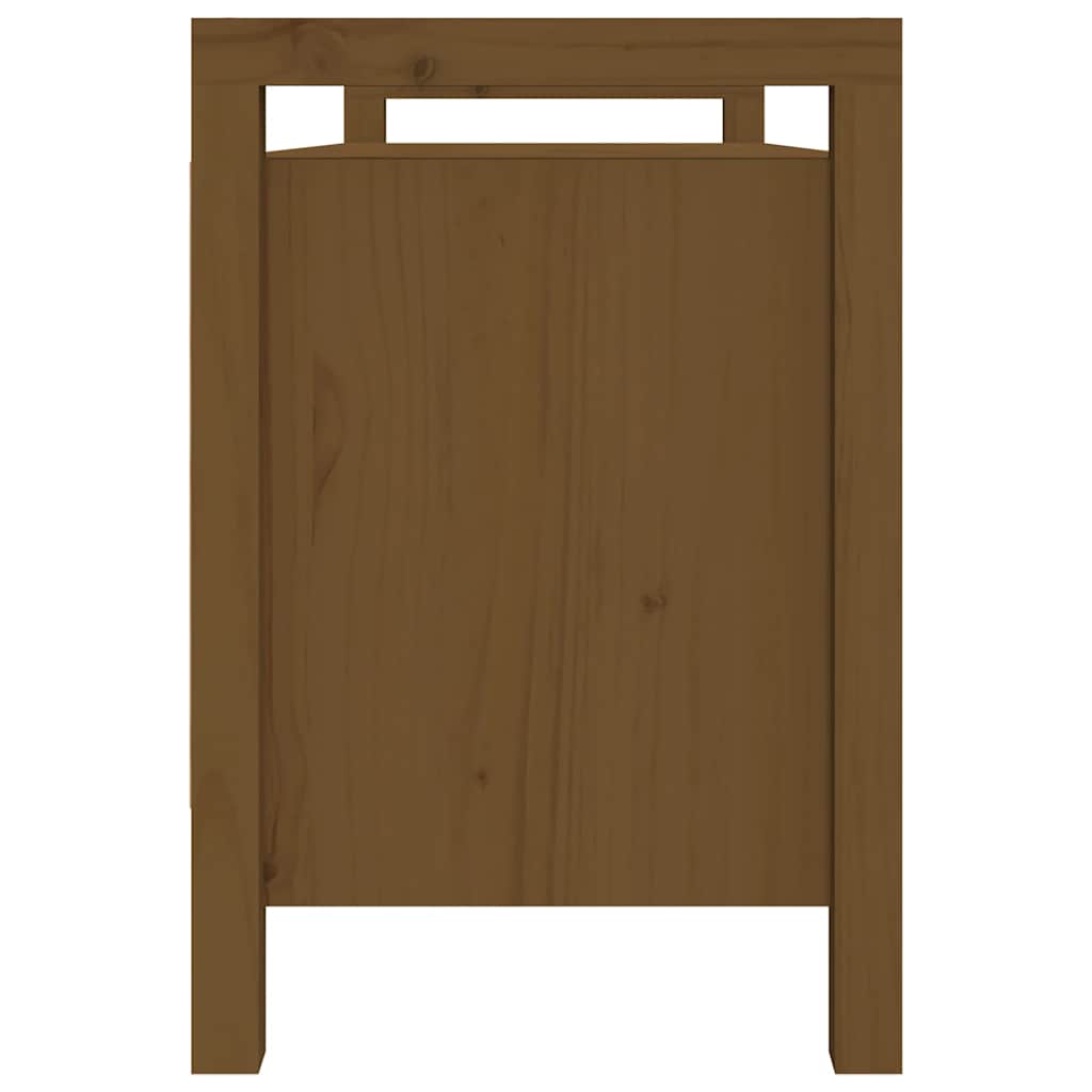 Panca da Ingresso Ambra 110x40x60 cm in Legno Massello di Pino | homemem39