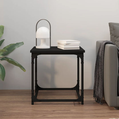 Tavolino Nero 40x40x40 cm in Legno Multistrato | homemem39