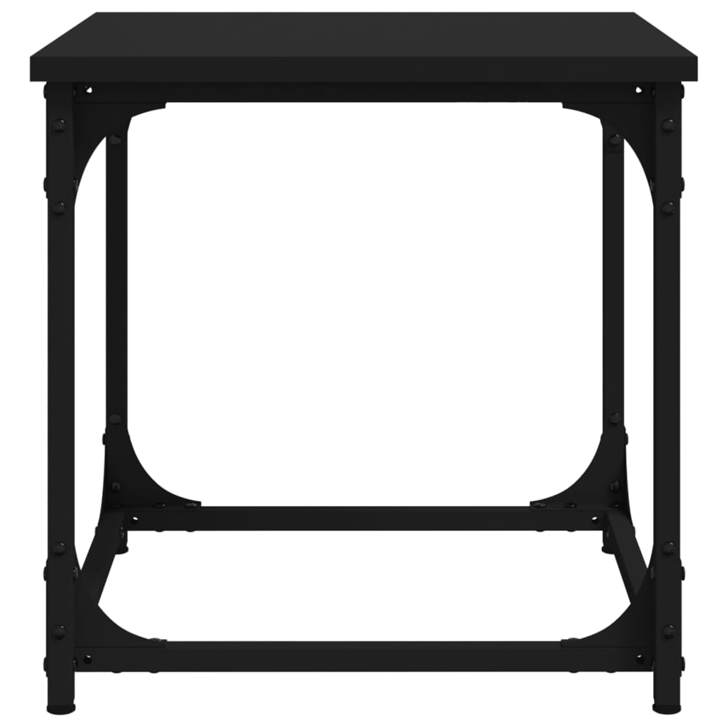 Tavolino Nero 40x40x40 cm in Legno Multistrato | homemem39