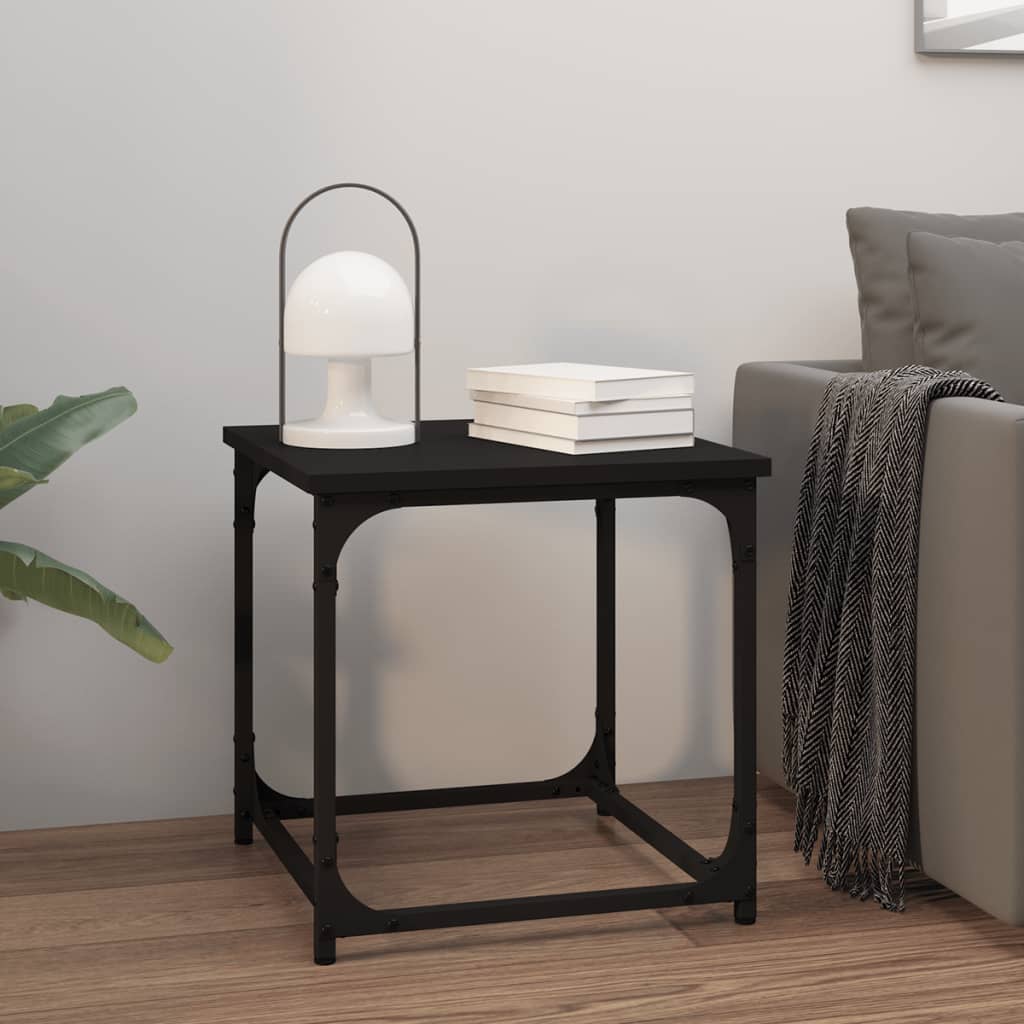 Tavolino Nero 40x40x40 cm in Legno Multistrato | homemem39
