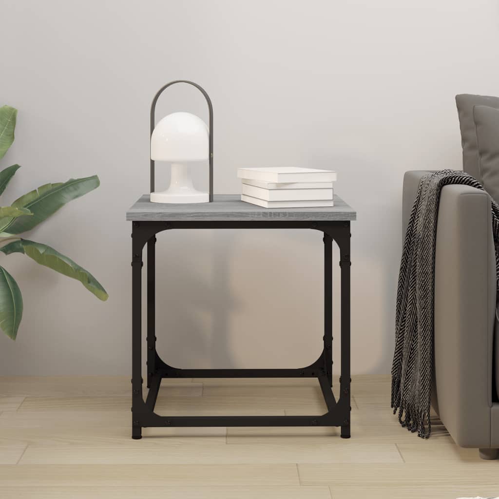 Tavolino Grigio Sonoma 40x40x40 cm in Legno Multistrato | homemem39