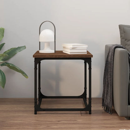 Tavolino da Salotto Rovere Marrone 40x40x40cm Legno Multistrato | homemem39