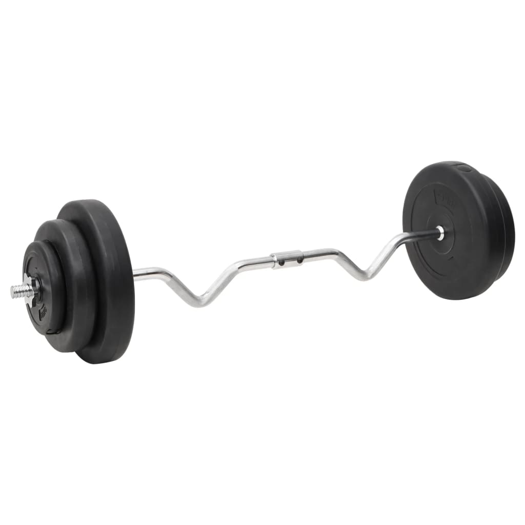 Set Bilanciere Curl e Manubri con Dischi 60 kg | homemem39