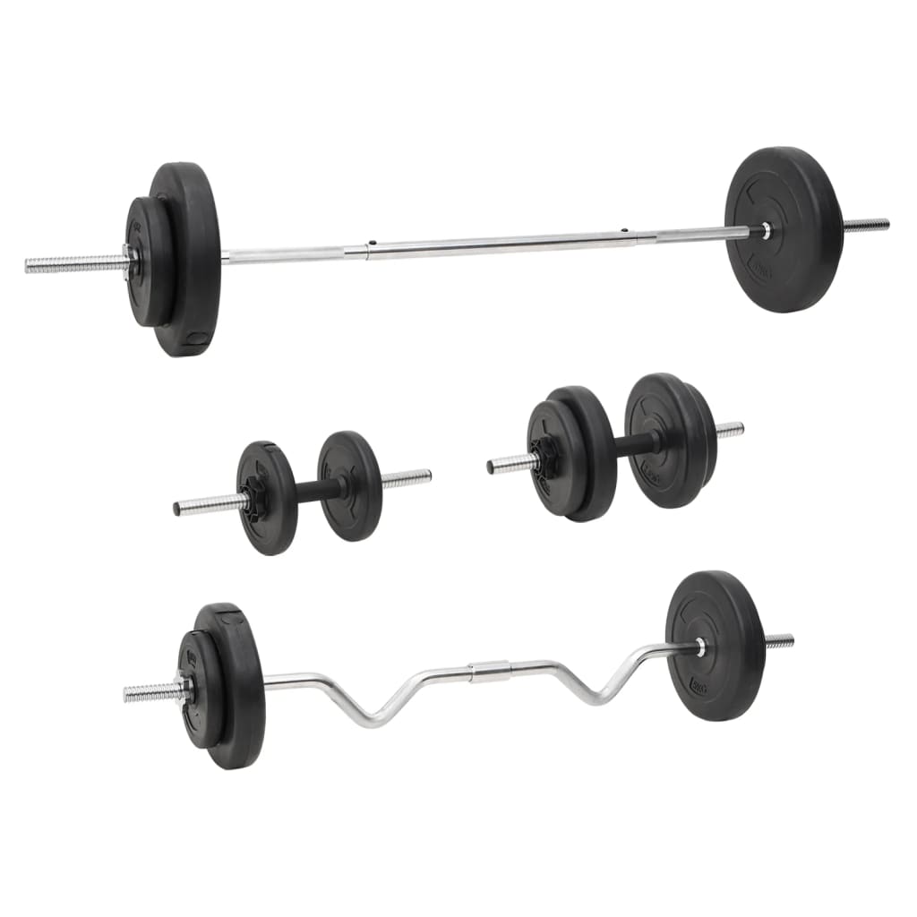 Set Bilanciere e Manubri con Dischi 60 kg - homemem39