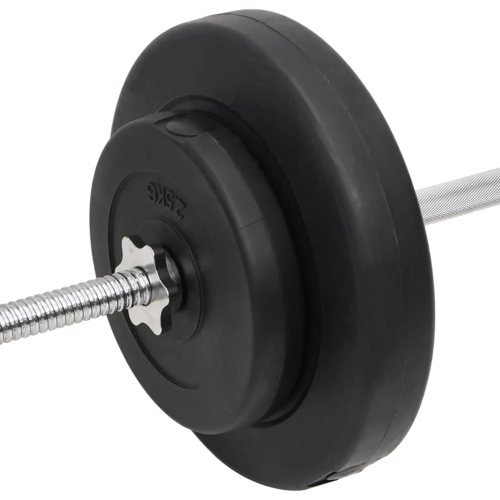 Set Bilanciere e Manubri con Dischi 60 kg - homemem39