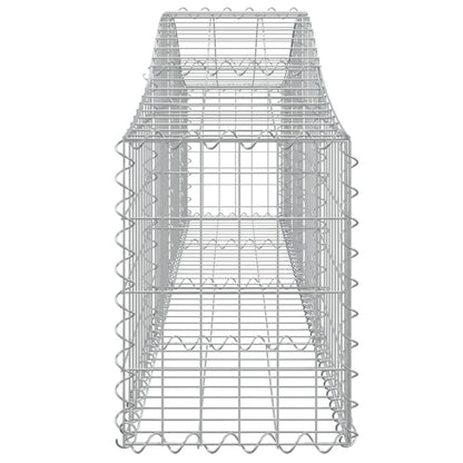 Cesti Gabbioni ad Arco 4 pz 200x30x40/60 cm Ferro Zincato | homemem39