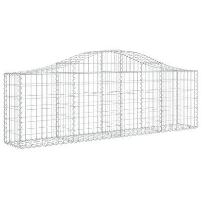 Cesti Gabbioni ad Arco 2 pz 200x30x60/80 cm Ferro Zincato | homemem39