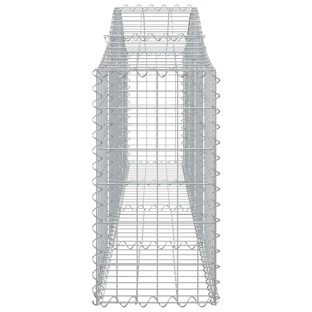 Cesti Gabbioni ad Arco 2 pz 200x30x60/80 cm Ferro Zincato | homemem39