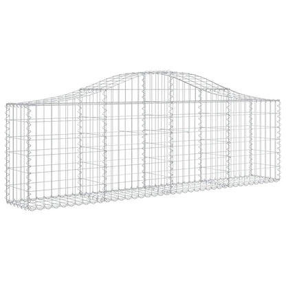 Cesti Gabbioni ad Arco 3 pz 200x30x60/80 cm Ferro Zincato | homemem39