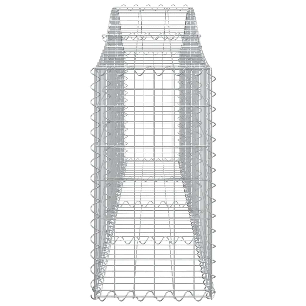 Cesti Gabbioni ad Arco 3 pz 200x30x60/80 cm Ferro Zincato | homemem39