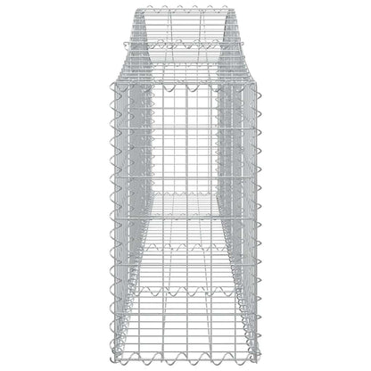 Cesti Gabbioni ad Arco 3 pz 200x30x60/80 cm Ferro Zincato | homemem39