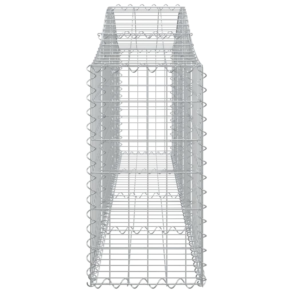 Cesti Gabbioni ad Arco 9 pz 200x30x60/80 cm Ferro Zincato | homemem39