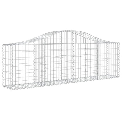Cesti Gabbioni ad Arco 10 pz 200x30x60/80 cm Ferro Zincato | homemem39
